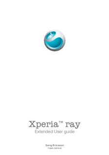 Sony Xperia Ray manual. Tablet Instructions.